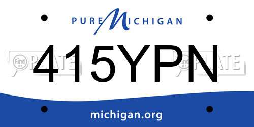 415YPN Michigan License Plate