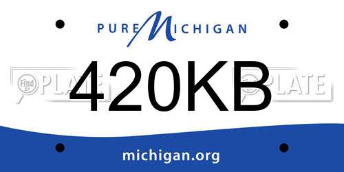 420KB Michigan License Plate