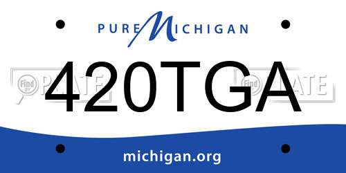 420TGA Michigan License Plate