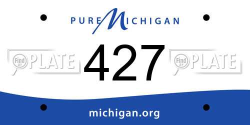 427 Michigan License Plate