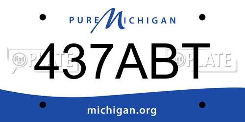 437ABT Michigan License Plate