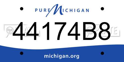 44174B8 Michigan License Plate