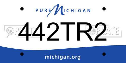 442TR2 Michigan License Plate