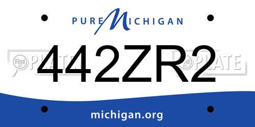 442ZR2 Michigan License Plate