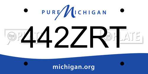 442ZRT Michigan License Plate