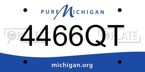 4466QT Michigan License Plate