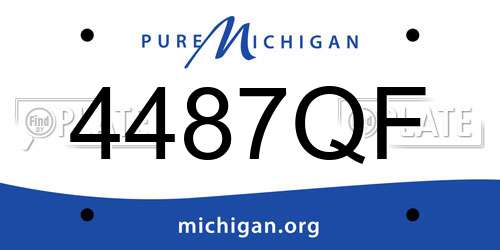 4487QF Michigan License Plate