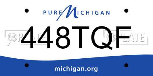 448TQF Michigan License Plate