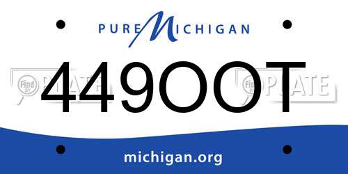 449OOT Michigan License Plate