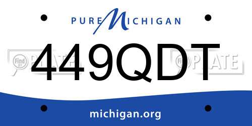 449QDT Michigan License Plate