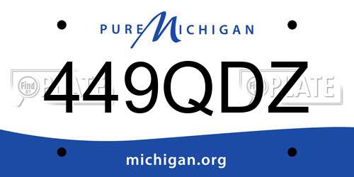 449QDZ Michigan License Plate