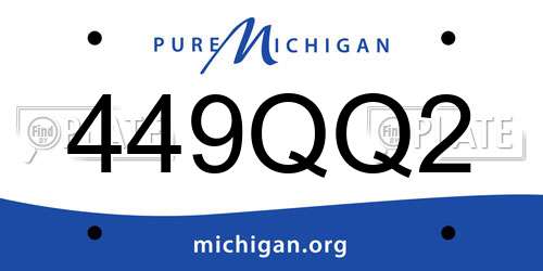 449QQ2 Michigan License Plate