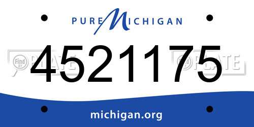 4521175 Michigan License Plate