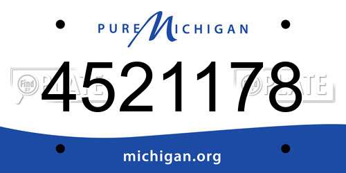 4521178 Michigan License Plate
