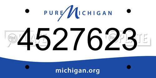 4527623 Michigan License Plate