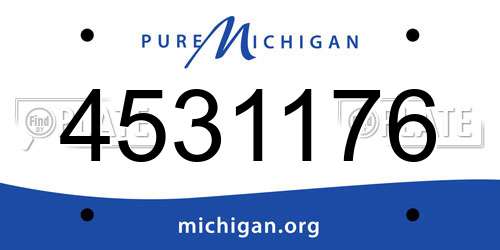 4531176 Michigan License Plate