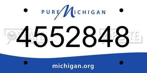 4552848 Michigan License Plate