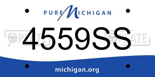 4559SS Michigan License Plate