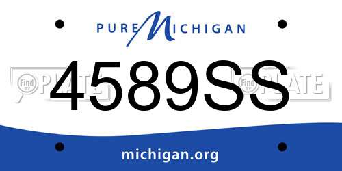 4589SS Michigan License Plate