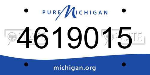 4619015 Michigan License Plate