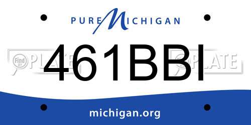 461BBI Michigan License Plate