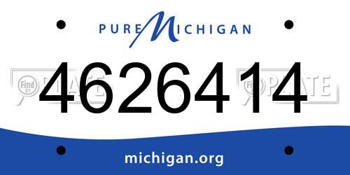 4626414 Michigan License Plate