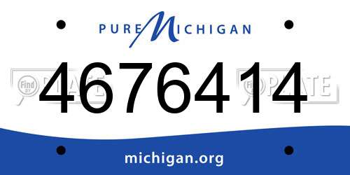 4676414 Michigan License Plate