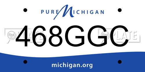 468GGC Michigan License Plate