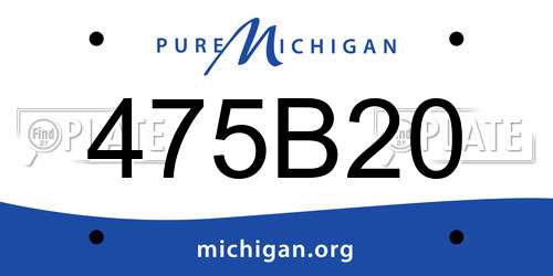 475B20 Michigan License Plate