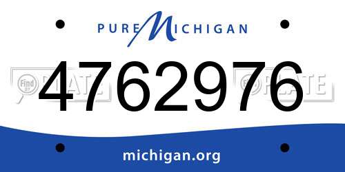 4762976 Michigan License Plate