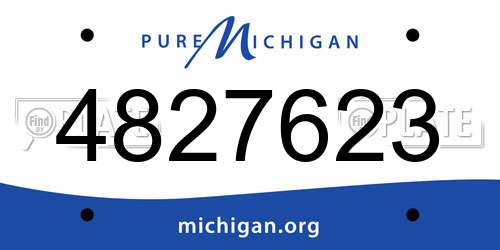 4827623 Michigan License Plate