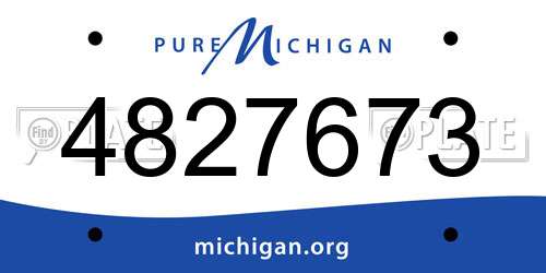 4827673 Michigan License Plate