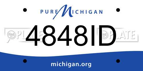 4848ID Michigan License Plate