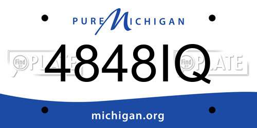 4848IQ Michigan License Plate