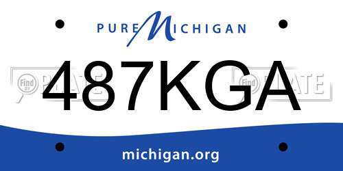 487KGA Michigan License Plate