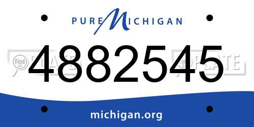 4882545 Michigan License Plate