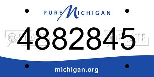 4882845 Michigan License Plate