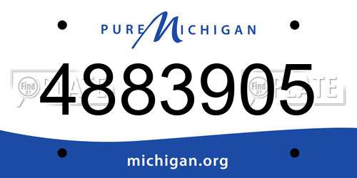 4883905 Michigan License Plate