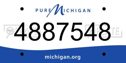 4887548 Michigan License Plate