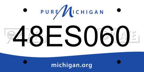 48ES060 Michigan License Plate