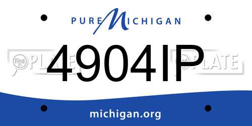 4904IP Michigan License Plate
