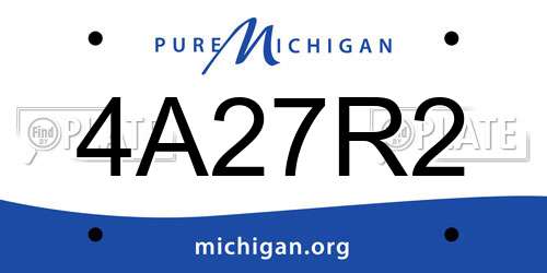 4A27R2 Michigan License Plate