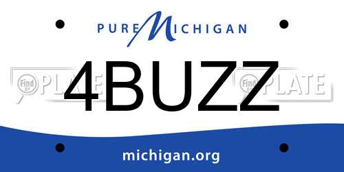 4BUZZ Michigan License Plate
