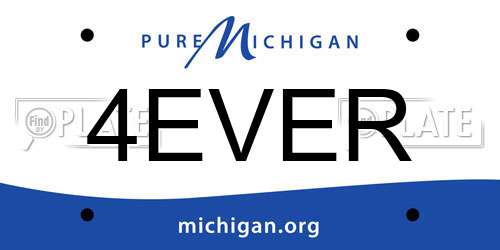 4EVER Michigan License Plate