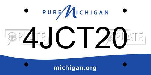 4JCT20 Michigan License Plate
