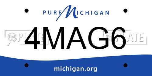 4MAG6 Michigan License Plate