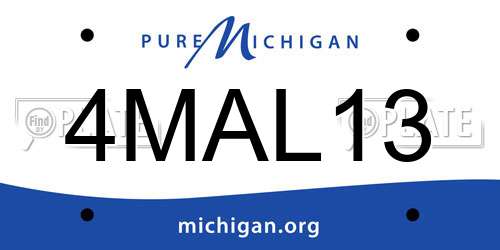 4MAL13 Michigan License Plate