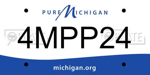 4MPP24 Michigan License Plate