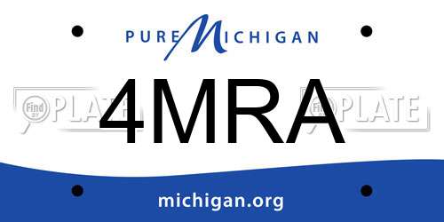 4MRA Michigan License Plate