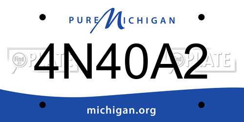 4N40A2 Michigan License Plate